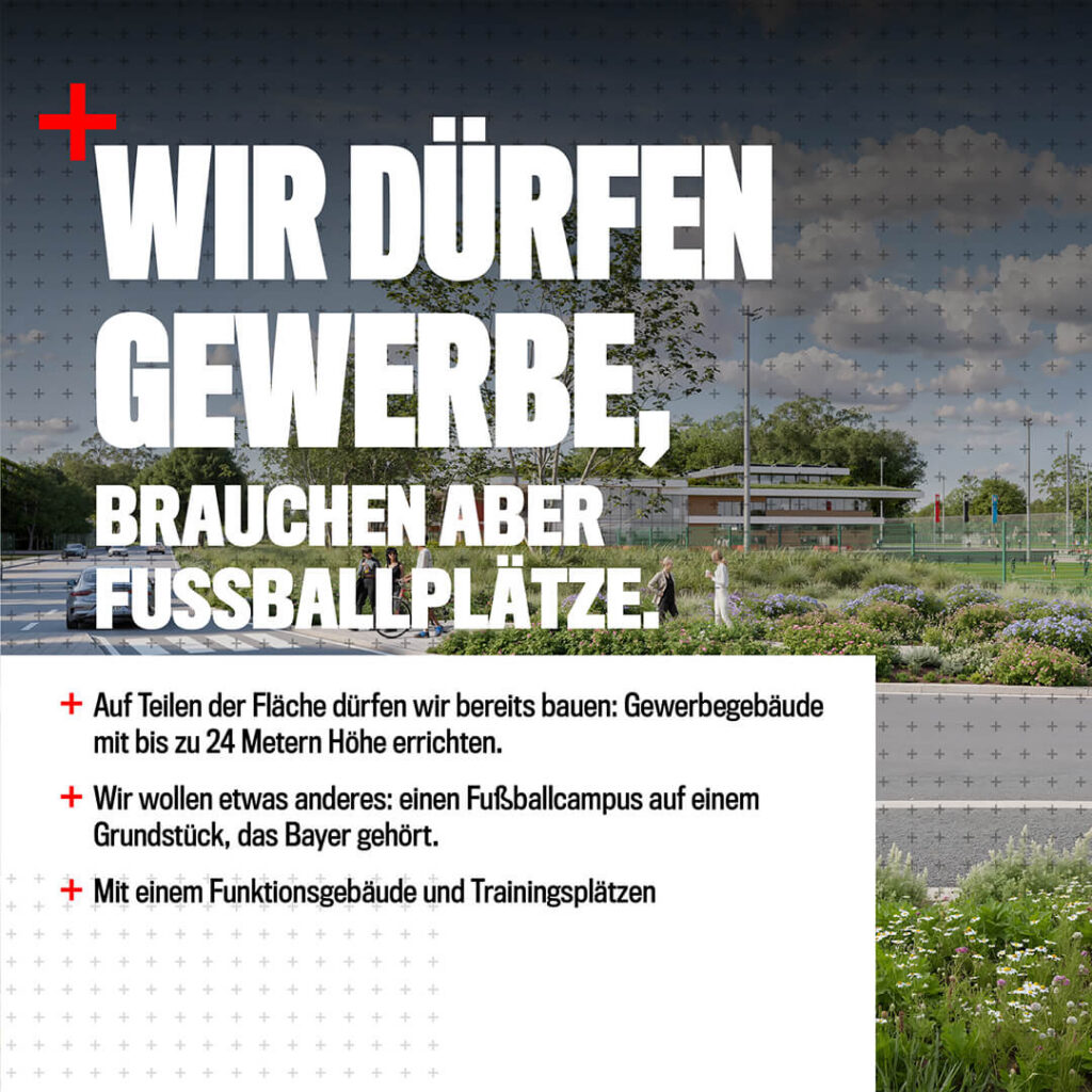Wir dürfen Gewerbe, brauchen aber Fußballplätze.